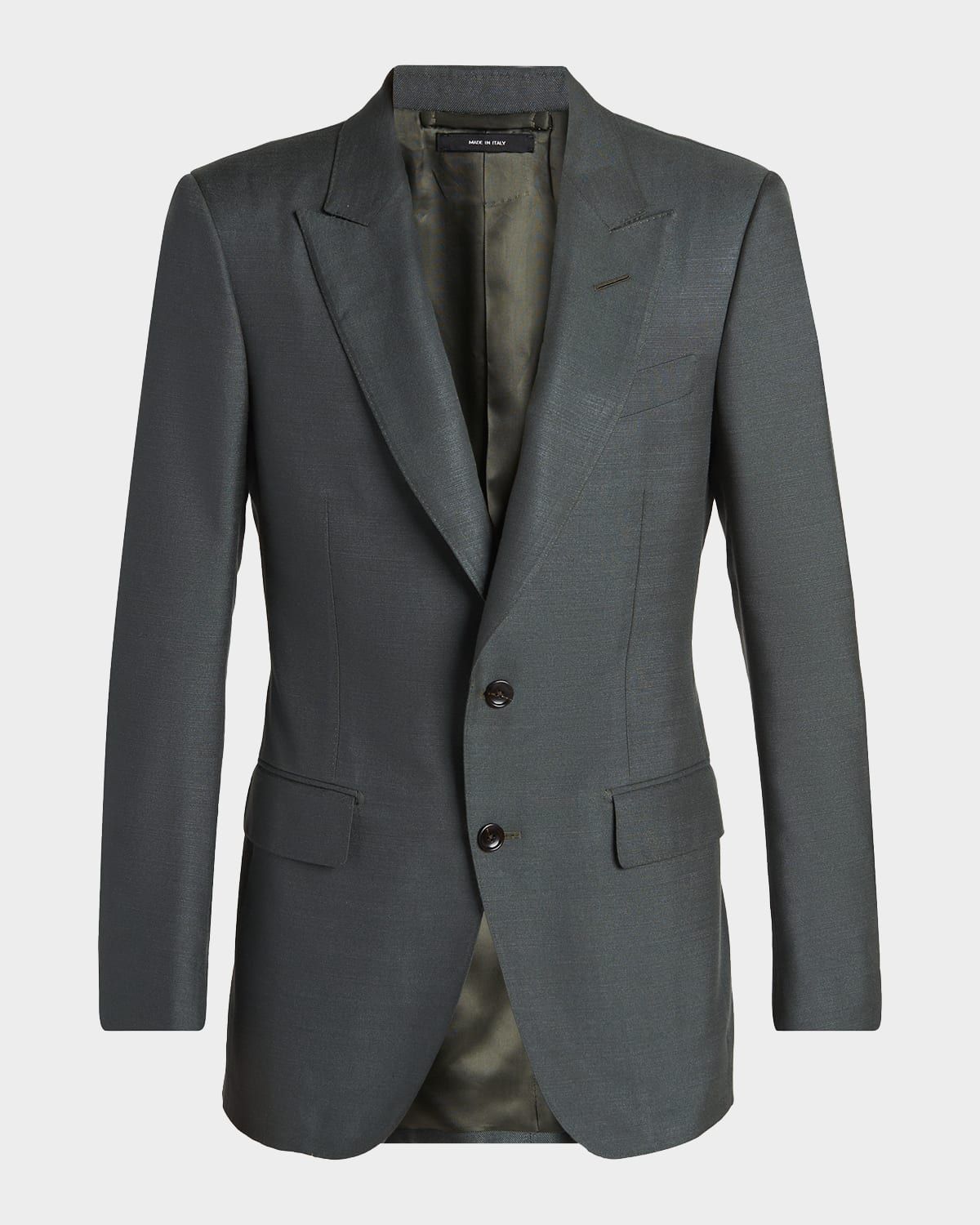 Men & apos;s Peak Lapel Single-Breasted Sport Coat