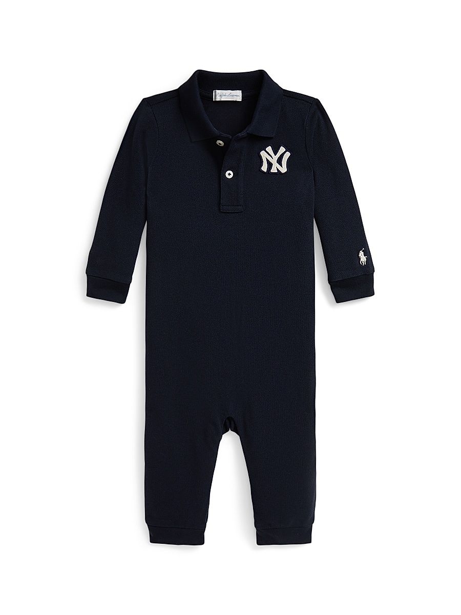 Baby Boy's Yankees Mesh Cotton Coverall - Aviator Navy - Size 12 Months