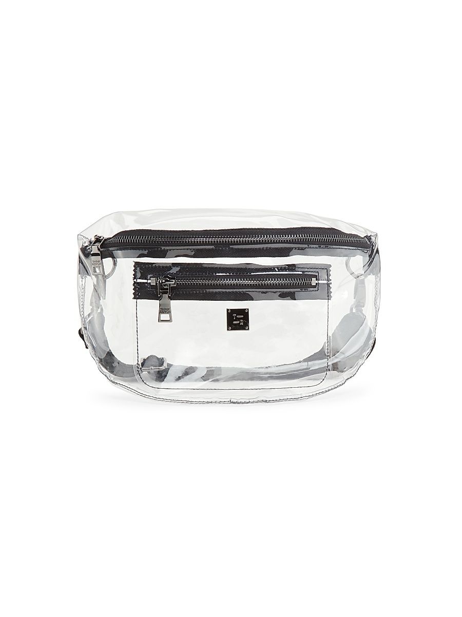 Women's Clear Stadium Bag - Clear Black