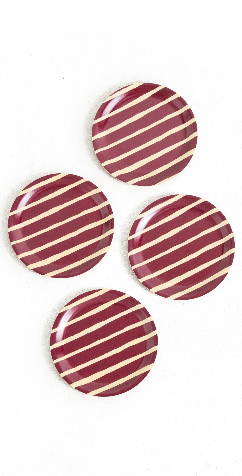 Marimekko Piccolo Coasters Set of 4 Brown One Size