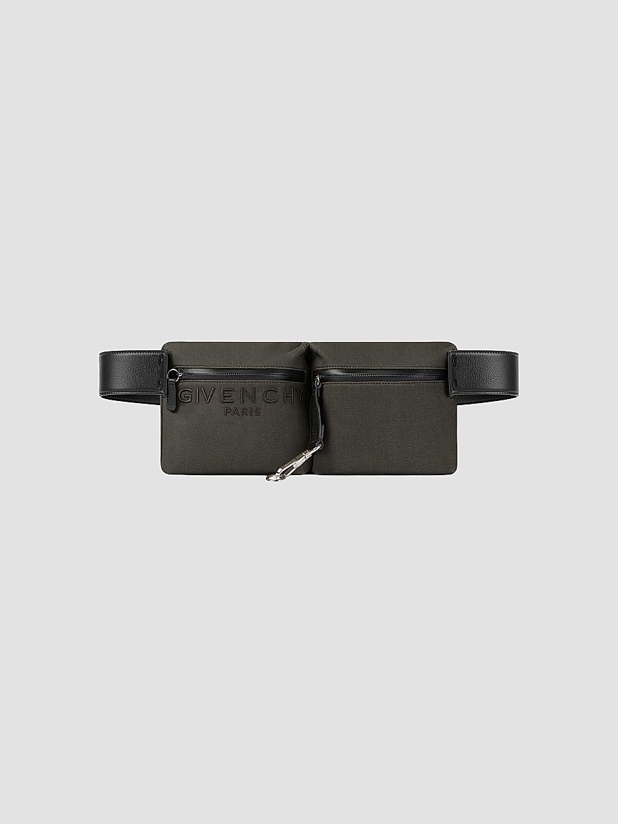 Givenchy Men's Cargo Belt Bag in Canvas - Taupe