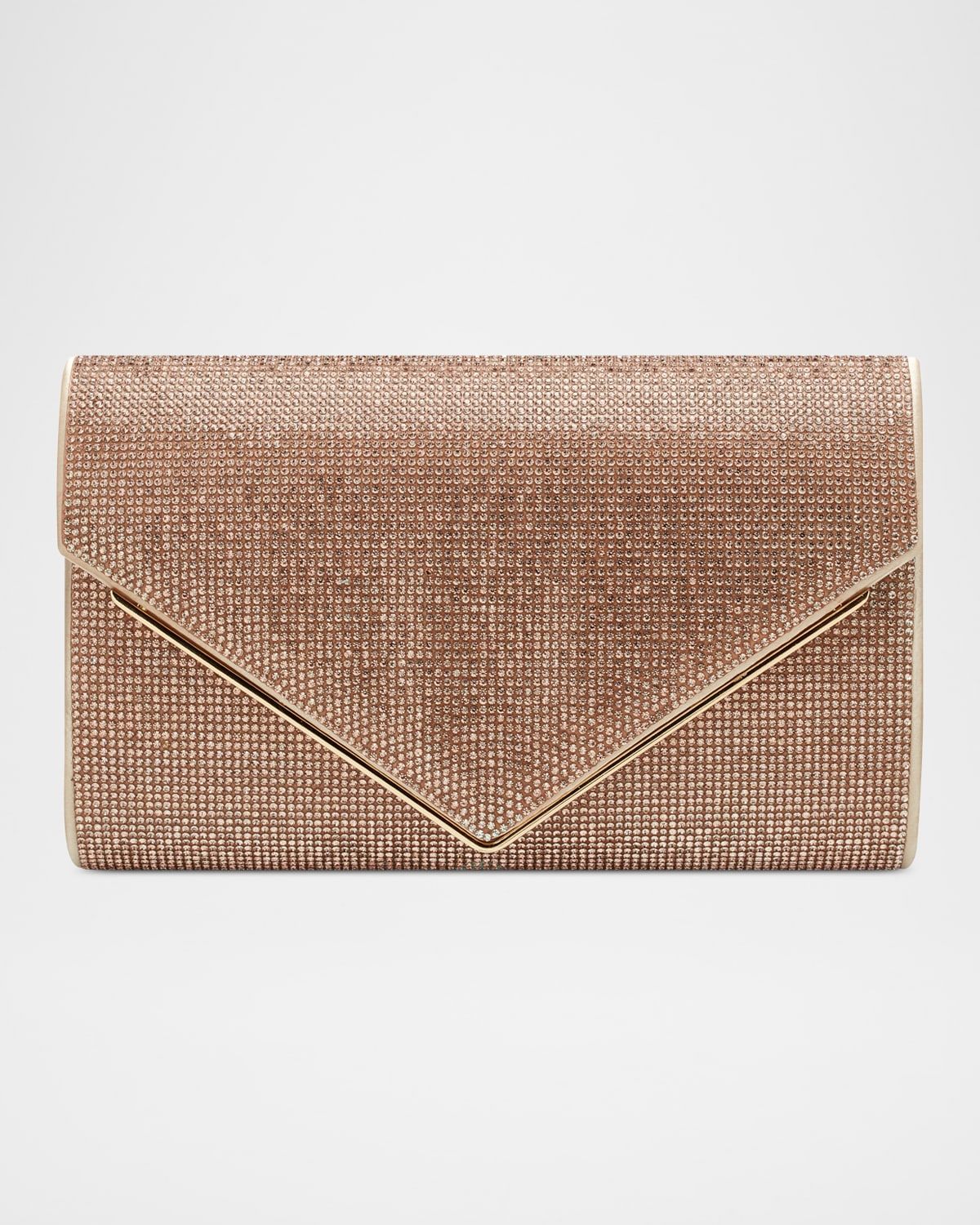 Candy Rhinestone Satin Envelope Clutch Bag