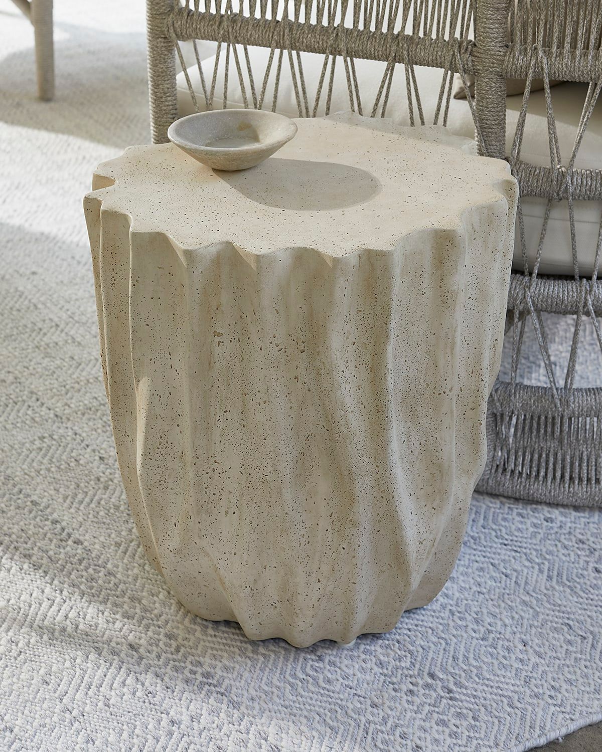 Ruffle Outdoor Garden Seat