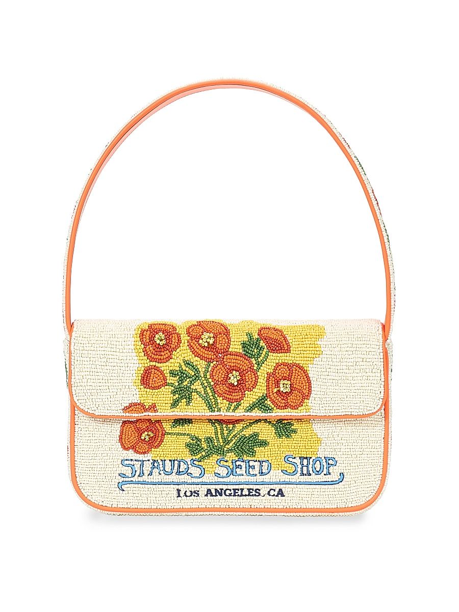 Women's Tommy Floral Beaded Shoulder Bag - California Poppy