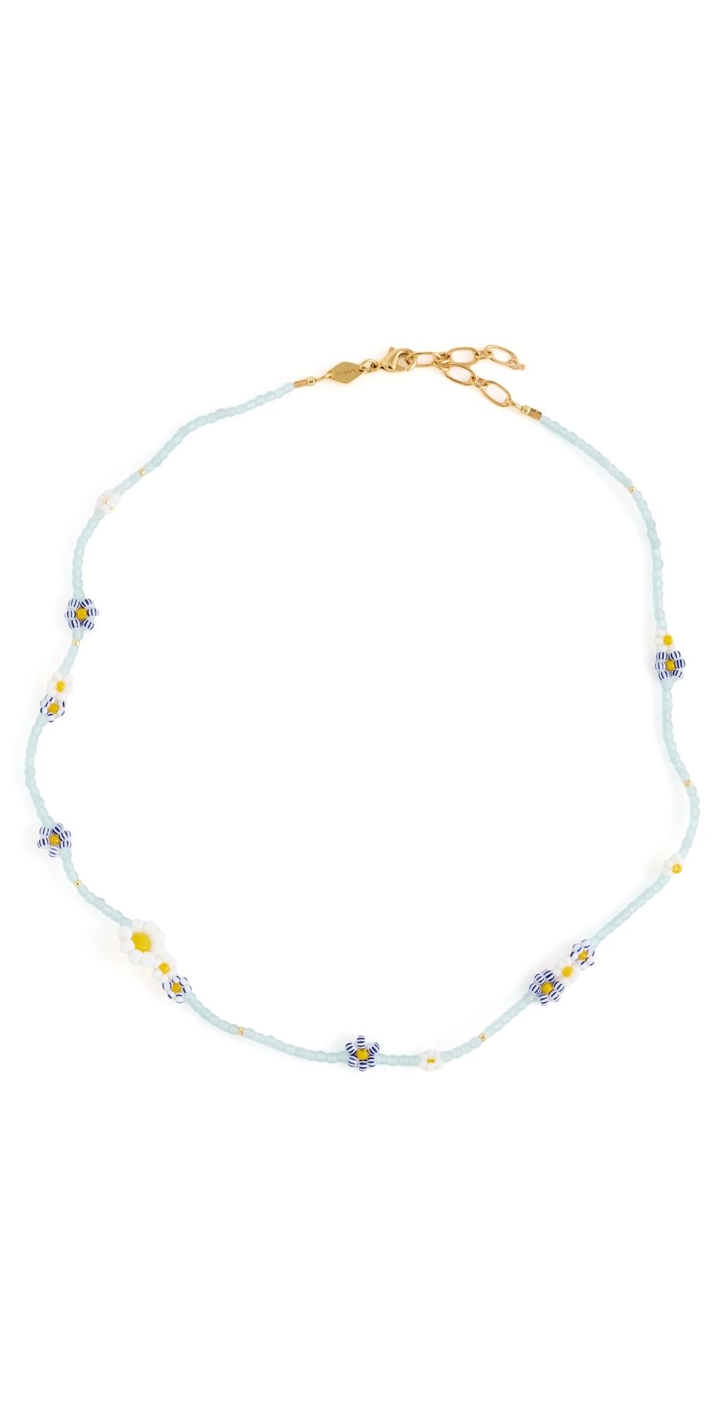 Anni Lu Bluebell Bloom Necklace Soft Blue One Size