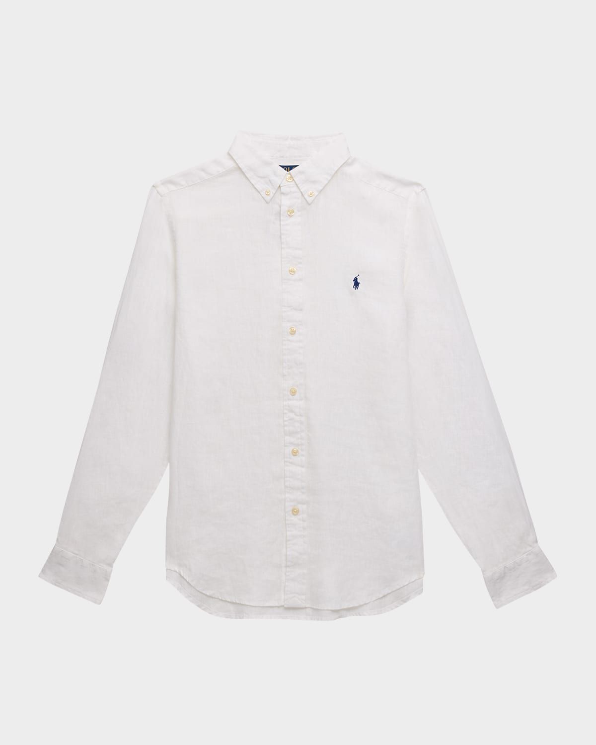 Boy & apos;s Classic Embroidered Sport Shirt, Size 2-7