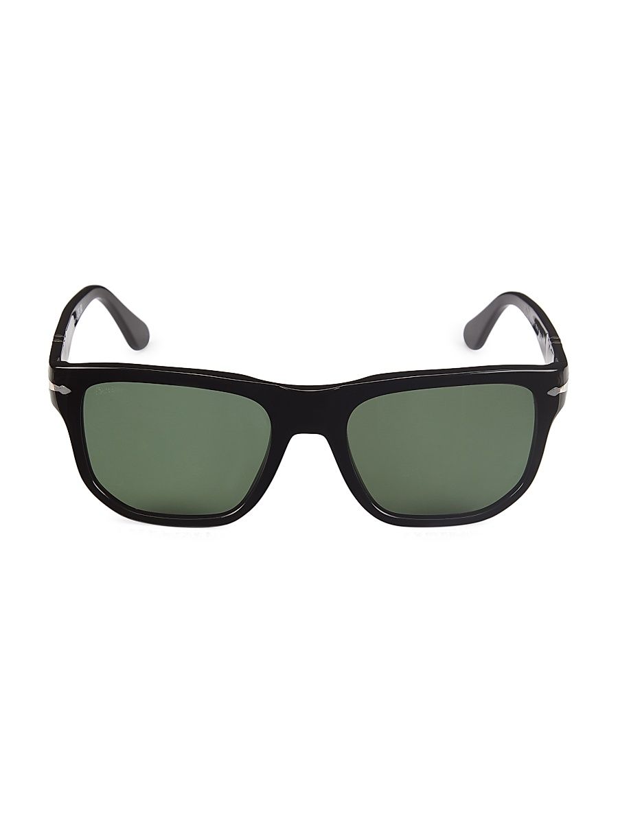 Men's 55MM Pillow Sunglasses - Black
