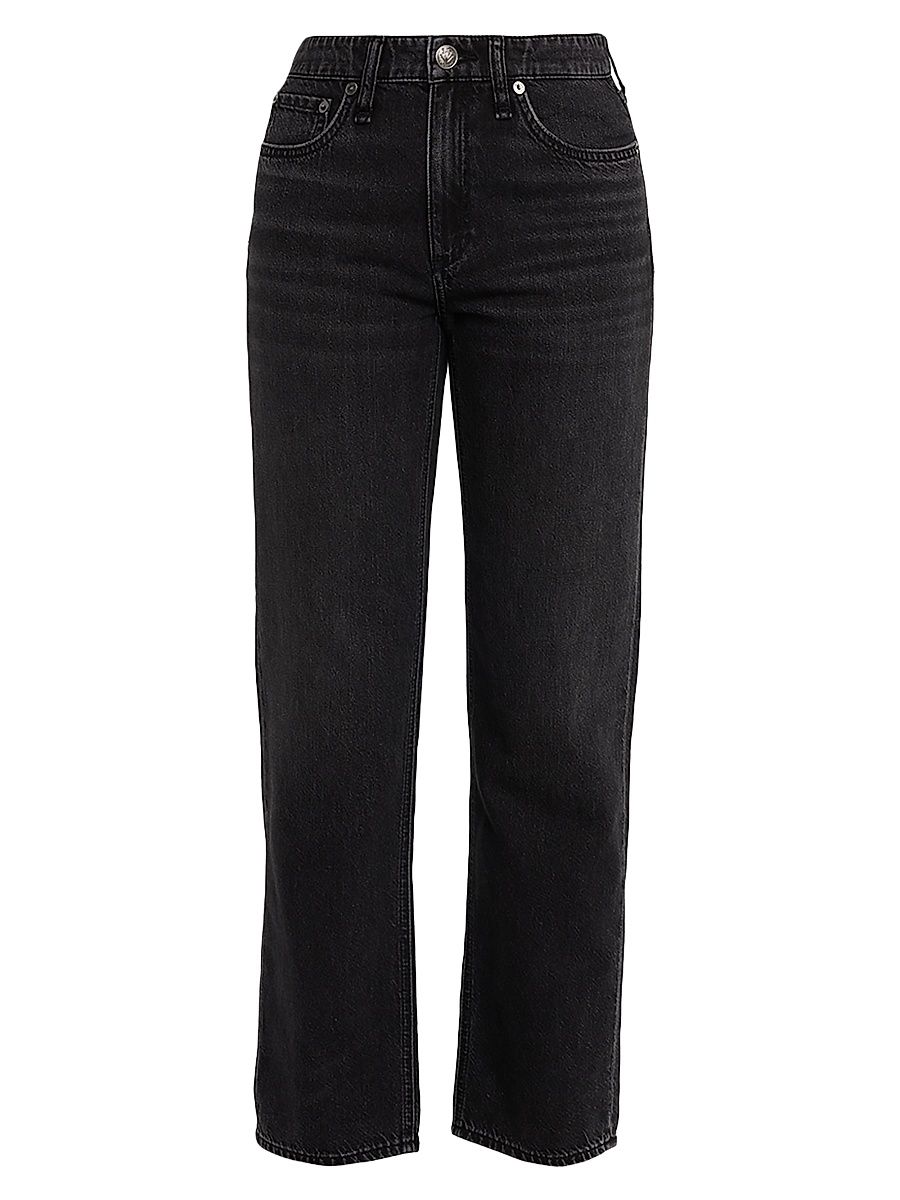 Women's Featherweight Dre Low-Rise Boyfriend Jeans - Jet Black - Size 34