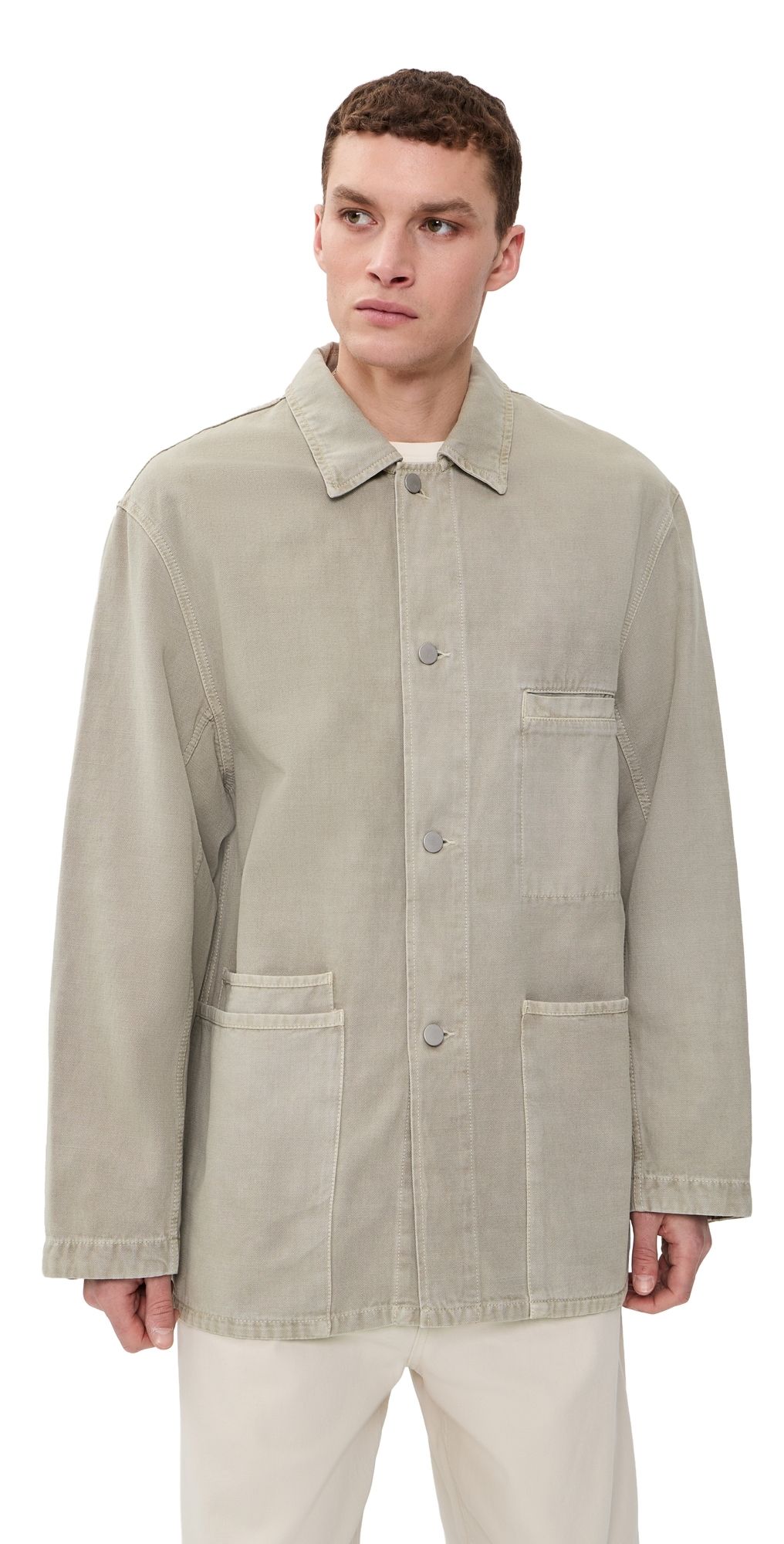 Lemaire Utility Overshirt Moonstone 46