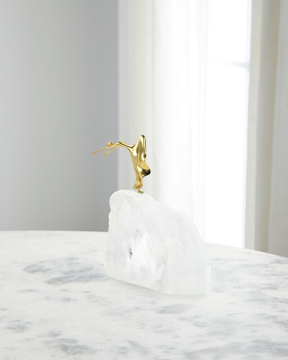 Ethereal Dancer 7" Sculpture on Selenite III