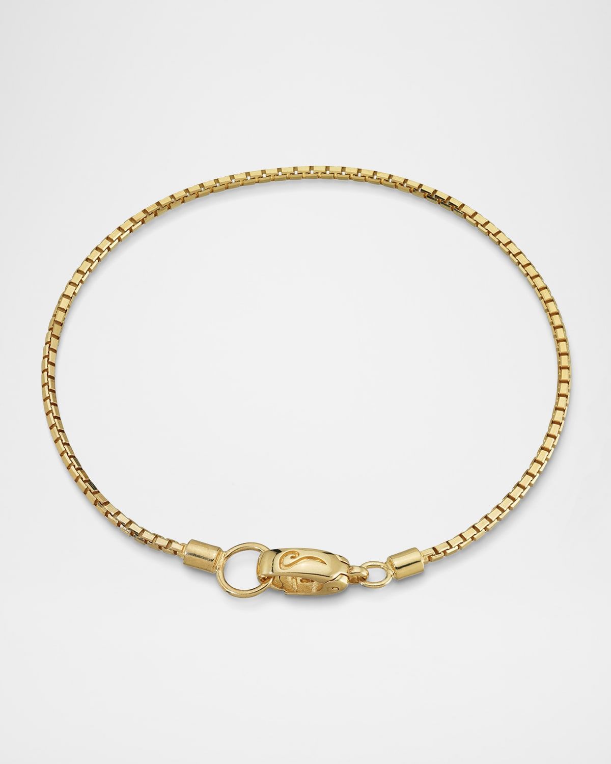 Men & apos;s Ulysses Ultrafine Box Chain Bracelet, Gold