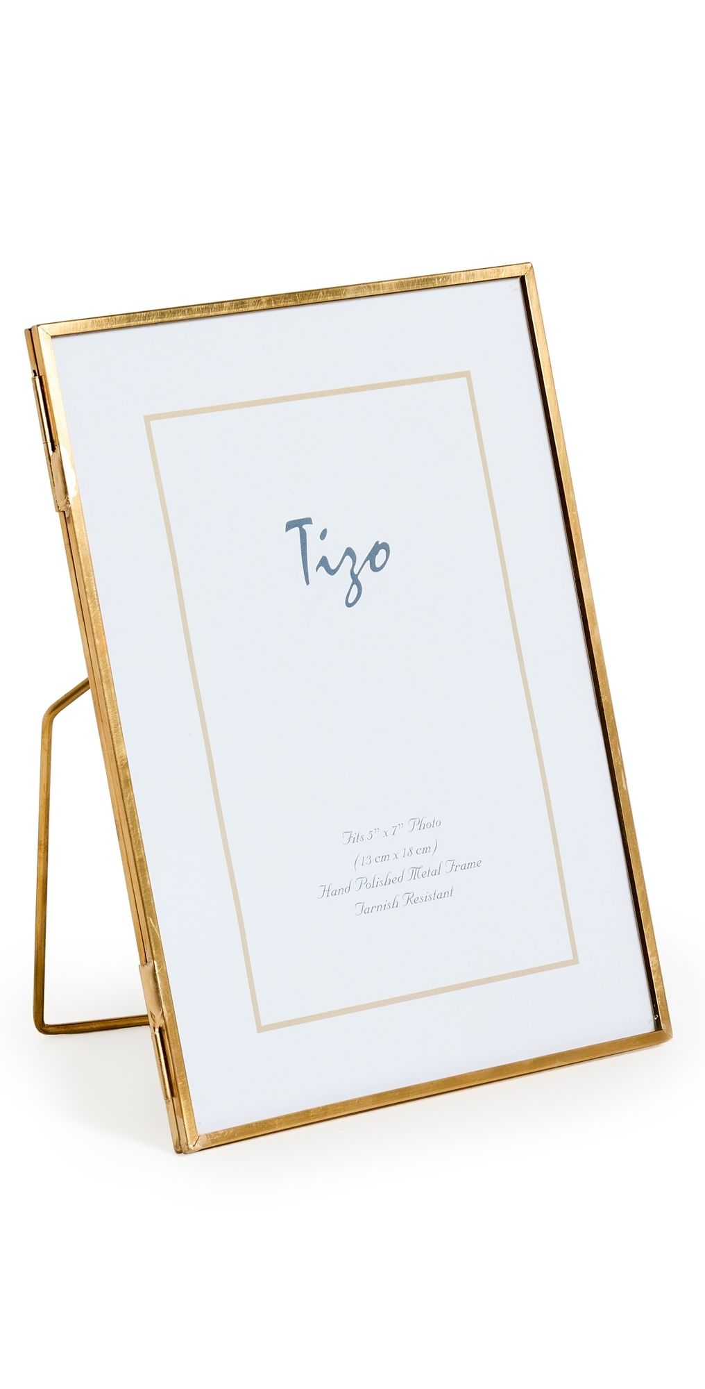 Tizo Design Slim Gold Brass Frame 5X7 Gold One Size