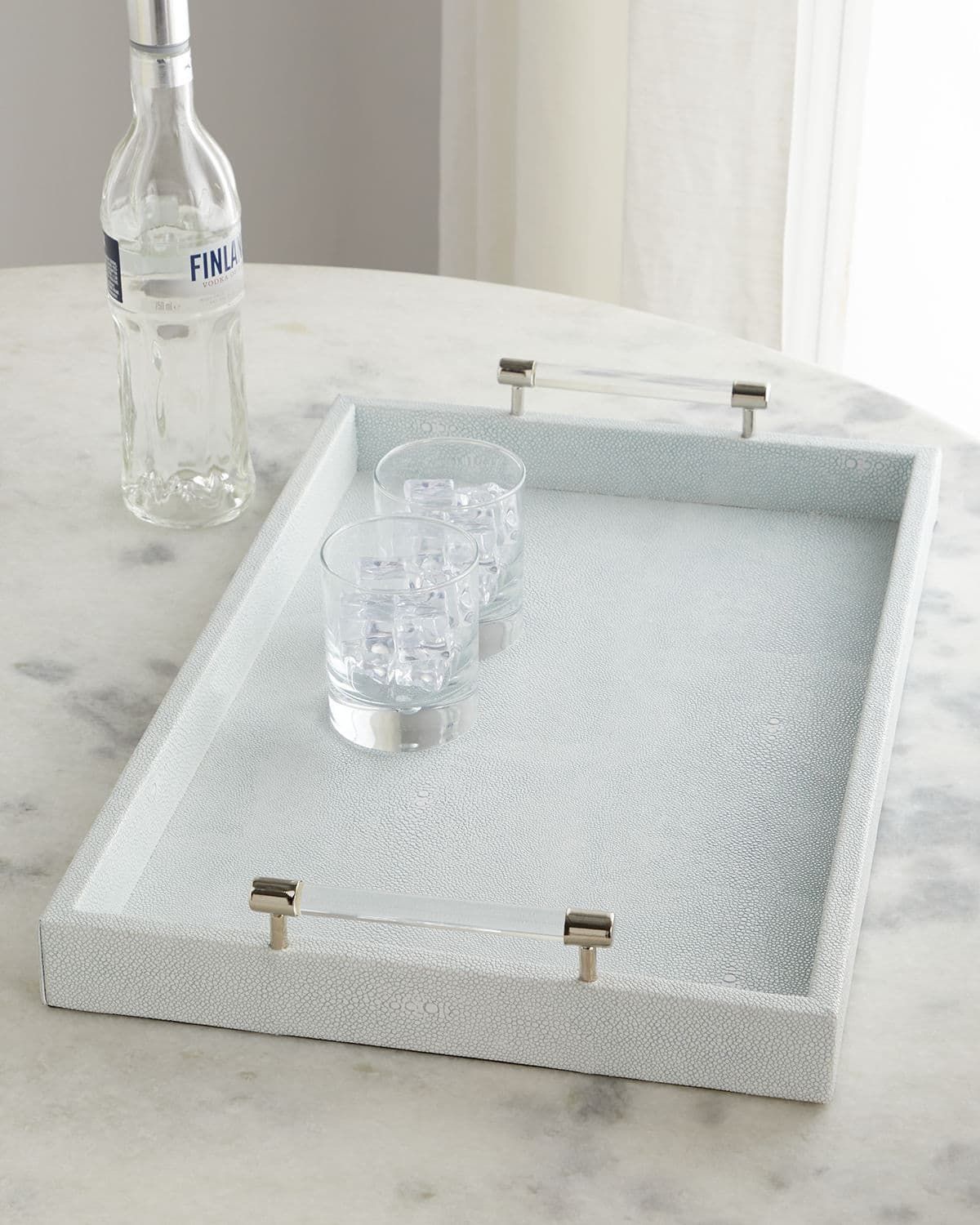 Shagreen Tray, 22"L