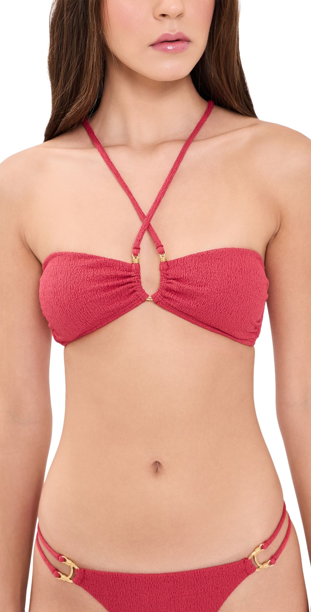 ViX Paula Hermanny Callie Bandeau Bikini Top BURGEON L
