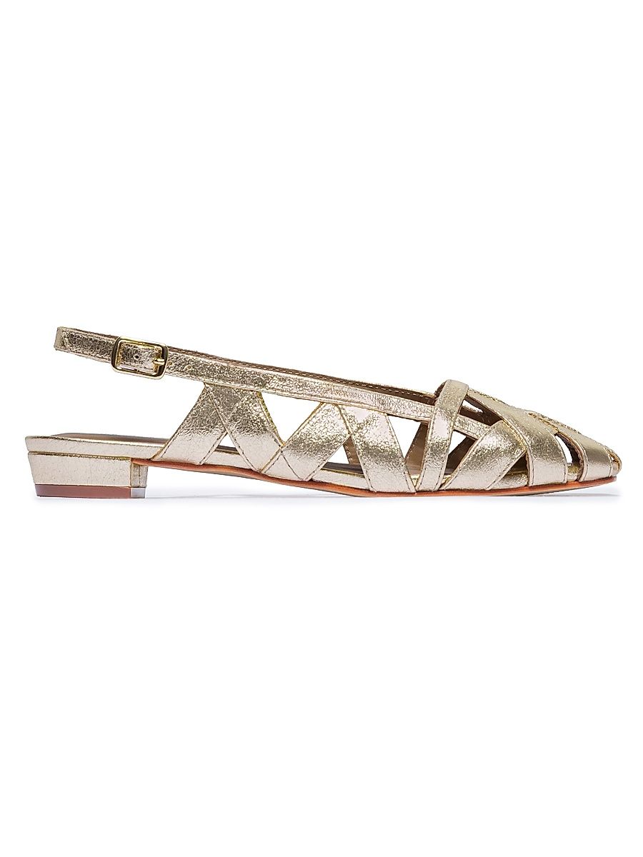 Women's Glinda Flats - Distressed Platinum - Size 11