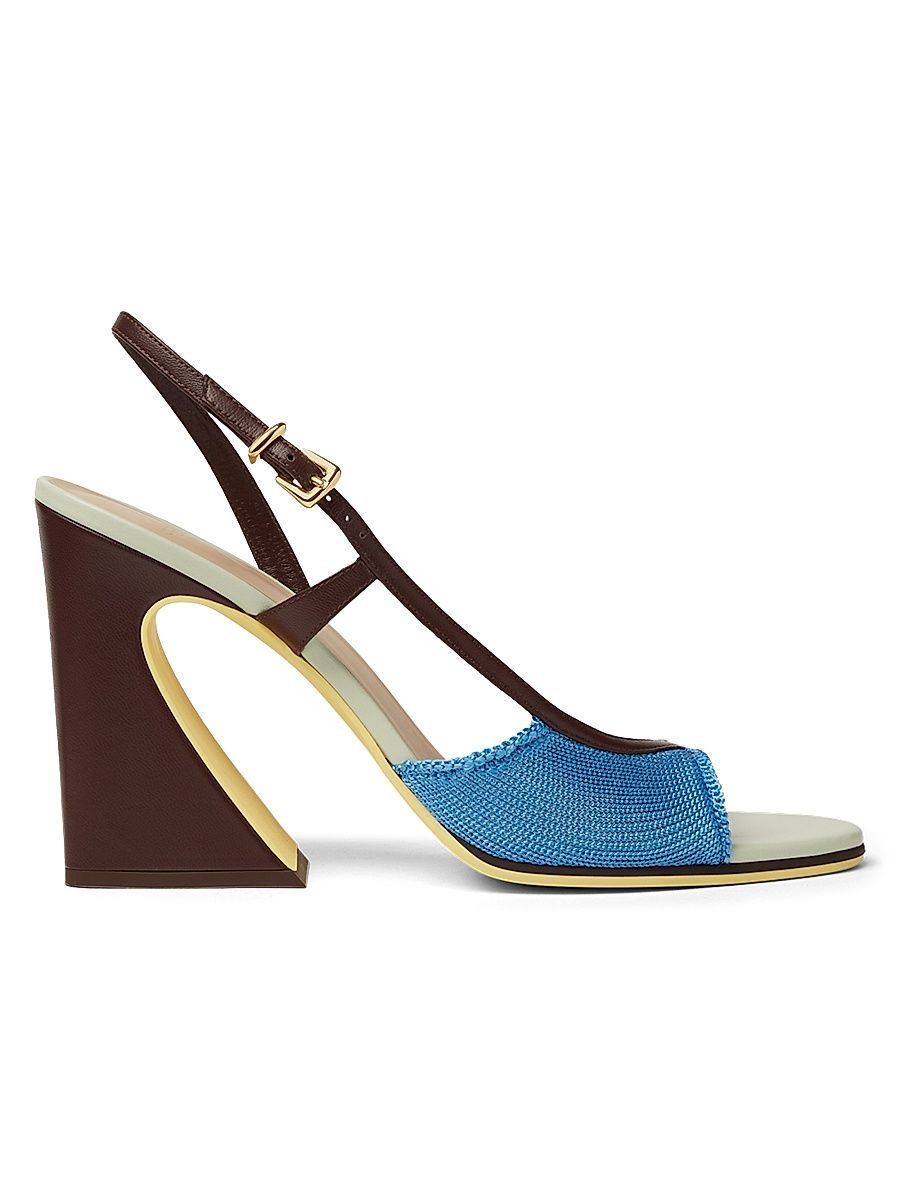 Women's Arco 65MM Mesh Sandals - Carta Zucch Mahogany - Size 10.5