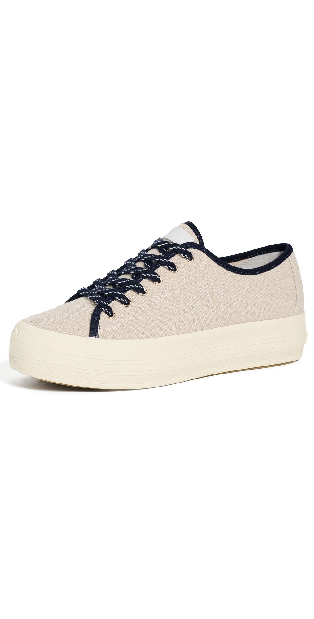 Veronica Beard Truett Sneakers Sand/Navy 10