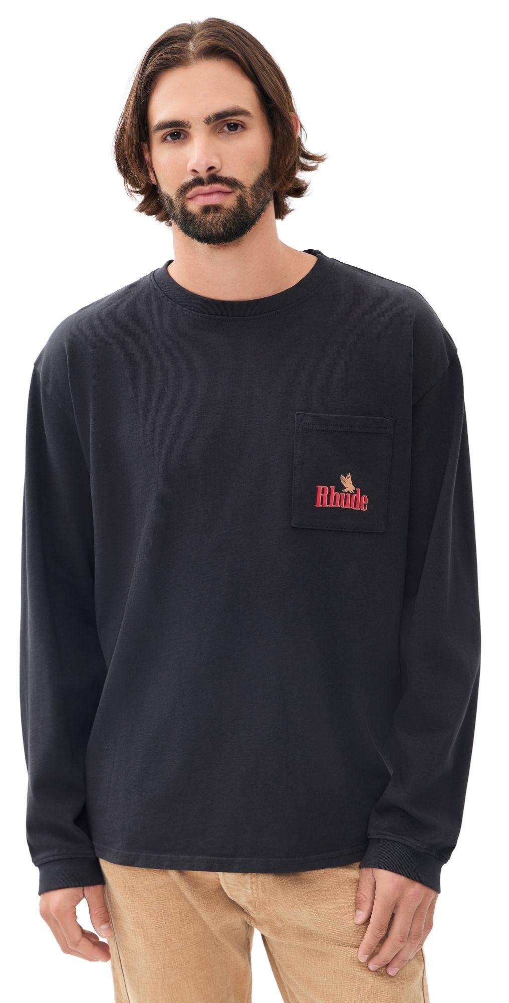 Rhude Rhude American Spirit Pocket Tee Vintage Black/Red XL