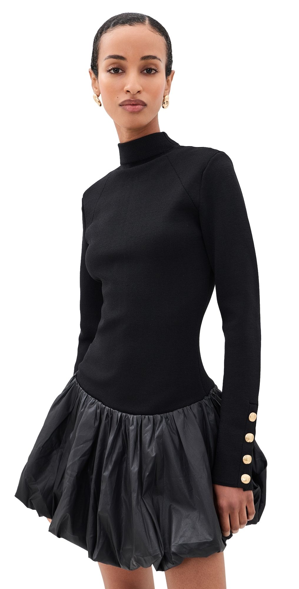 Aje Elodi Knit Mini Dress Black XS