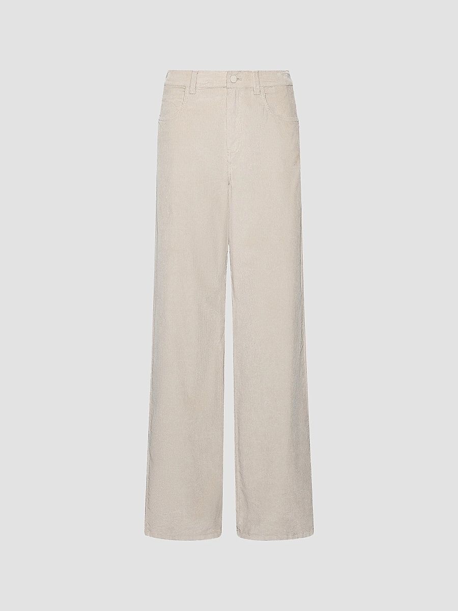 Women's Stretch Corduroy Five Pocket Trousers - Turtle Dove - Size 2