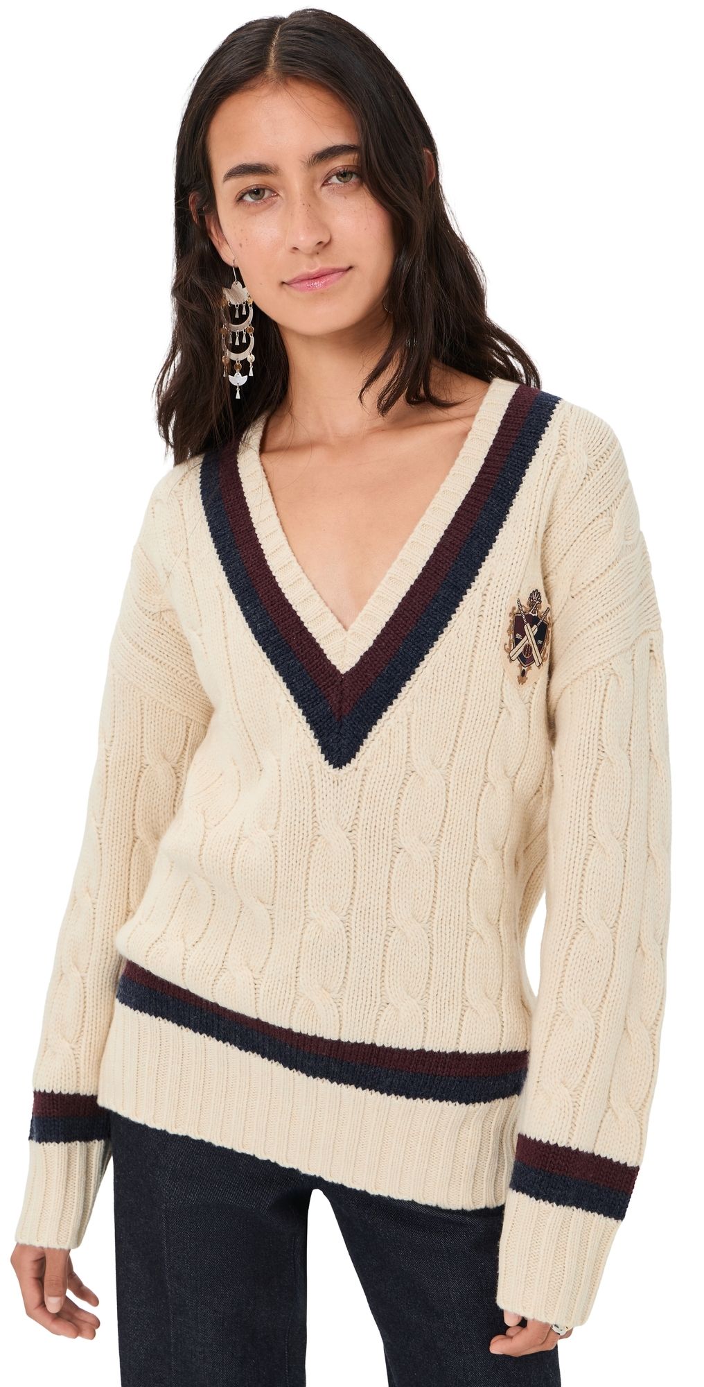 Zimmermann Valiant Cable Knit Sweater Natural 4