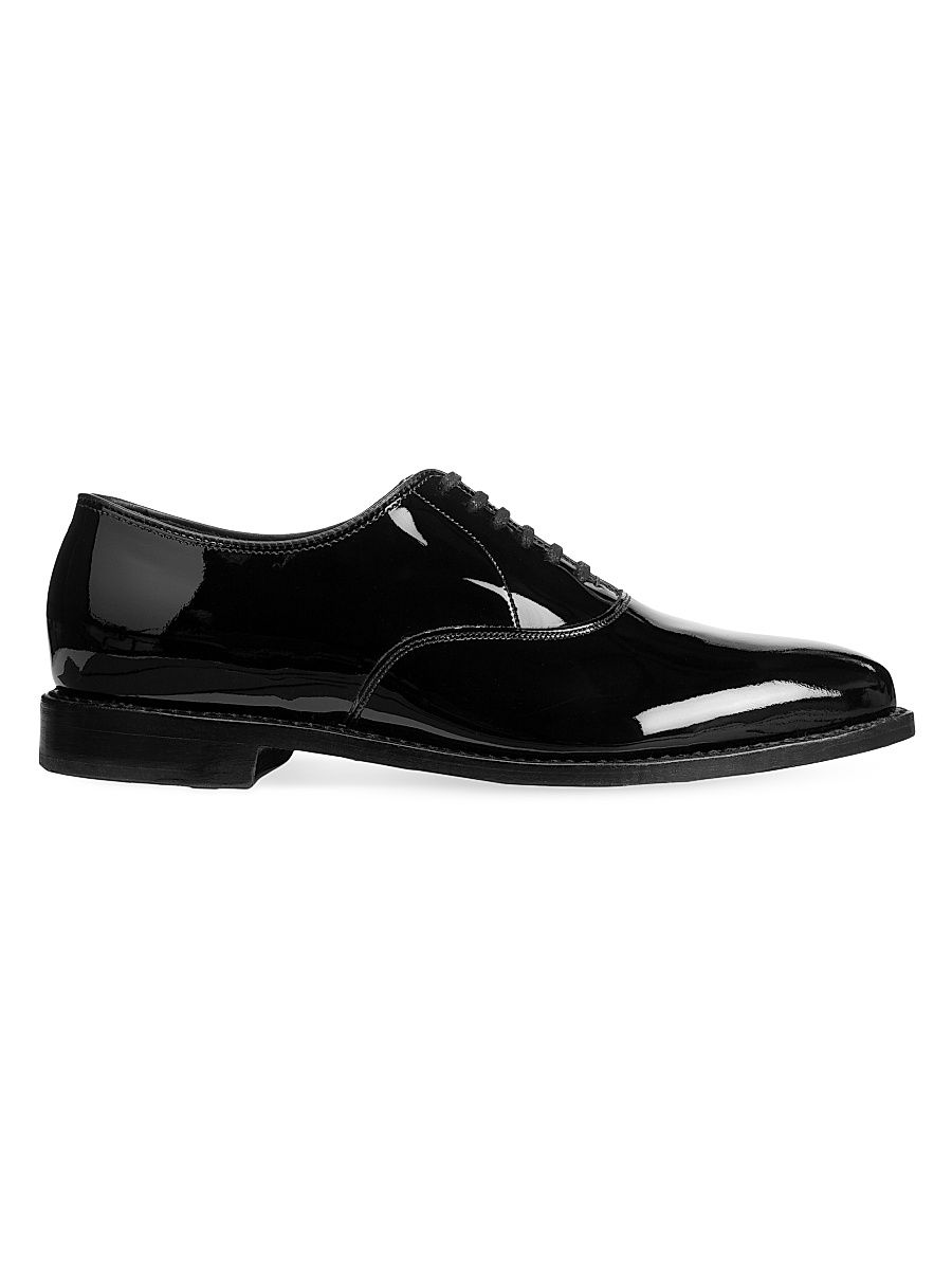 Men's Carlyle Leather Oxfords - Black Patent - Size 13