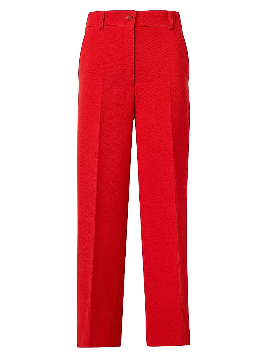 Women's Chiara Wool Pants - Bright Red - Size 16
