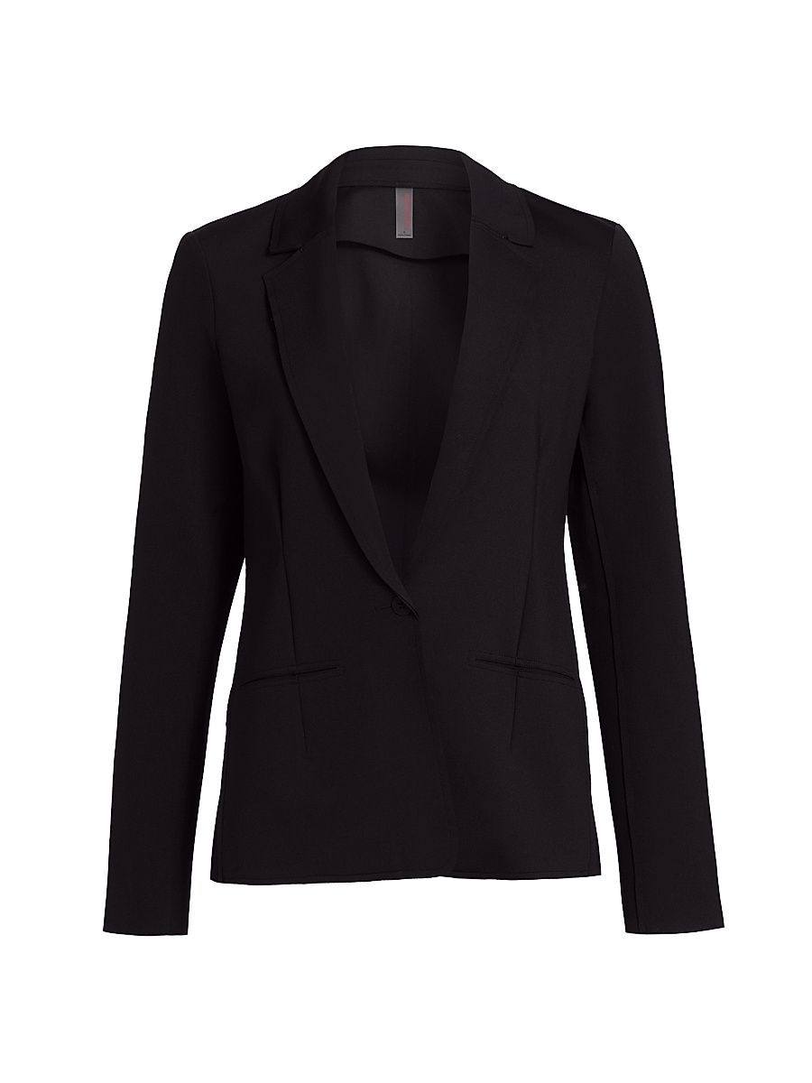 Women's CEO Single-Breasted Blazer - Black - Size Large
