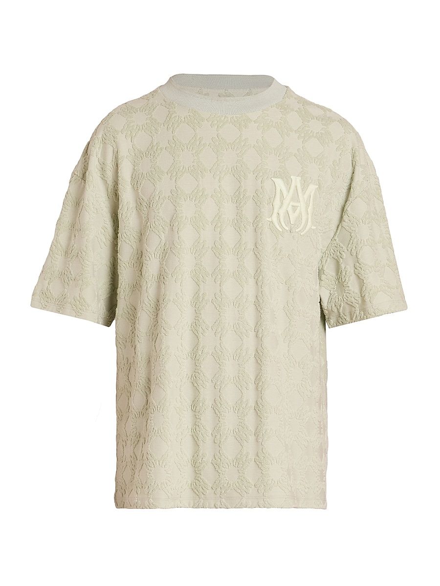 Men's Ma Quad Toweling Oversized T-Shirt - Pale Mint - Size Medium