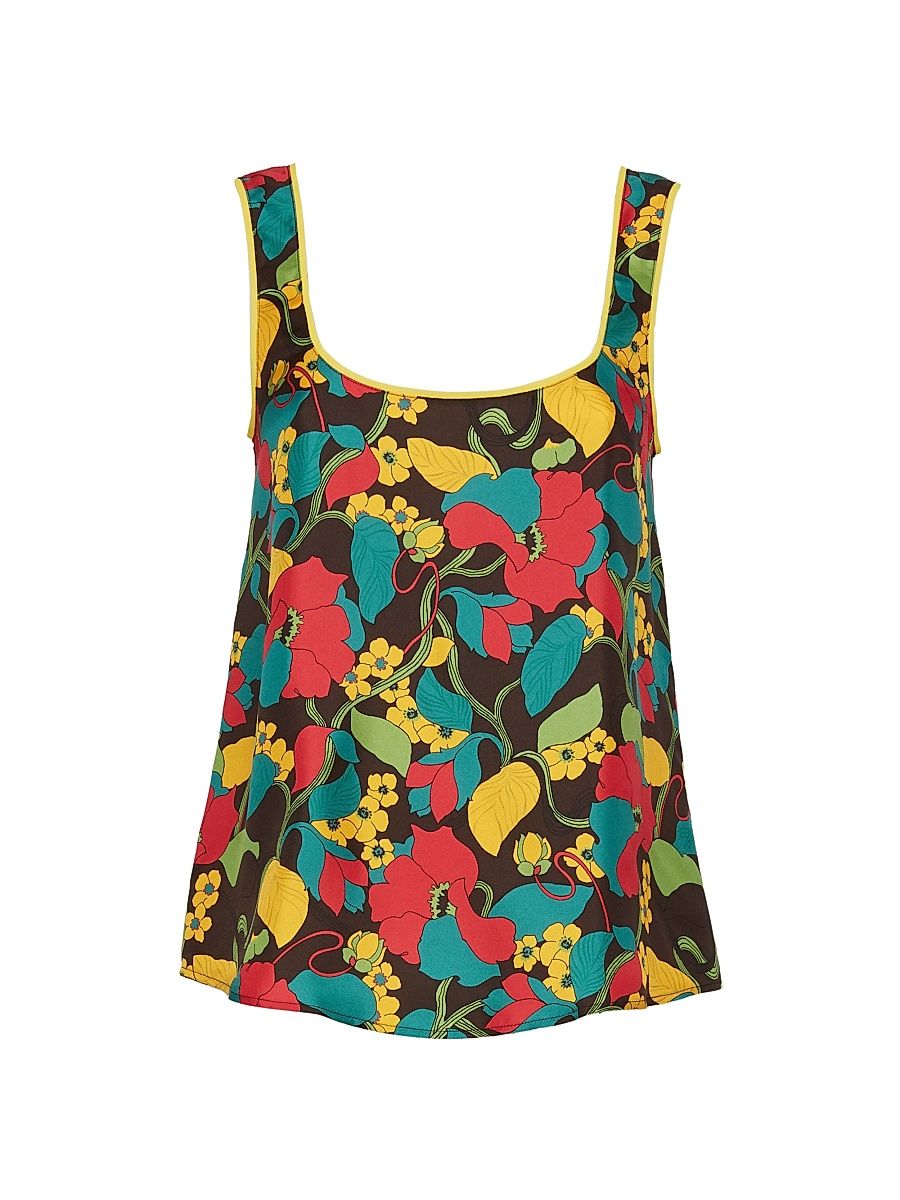 Women's Twirl Top - Vines Brown - Size Large