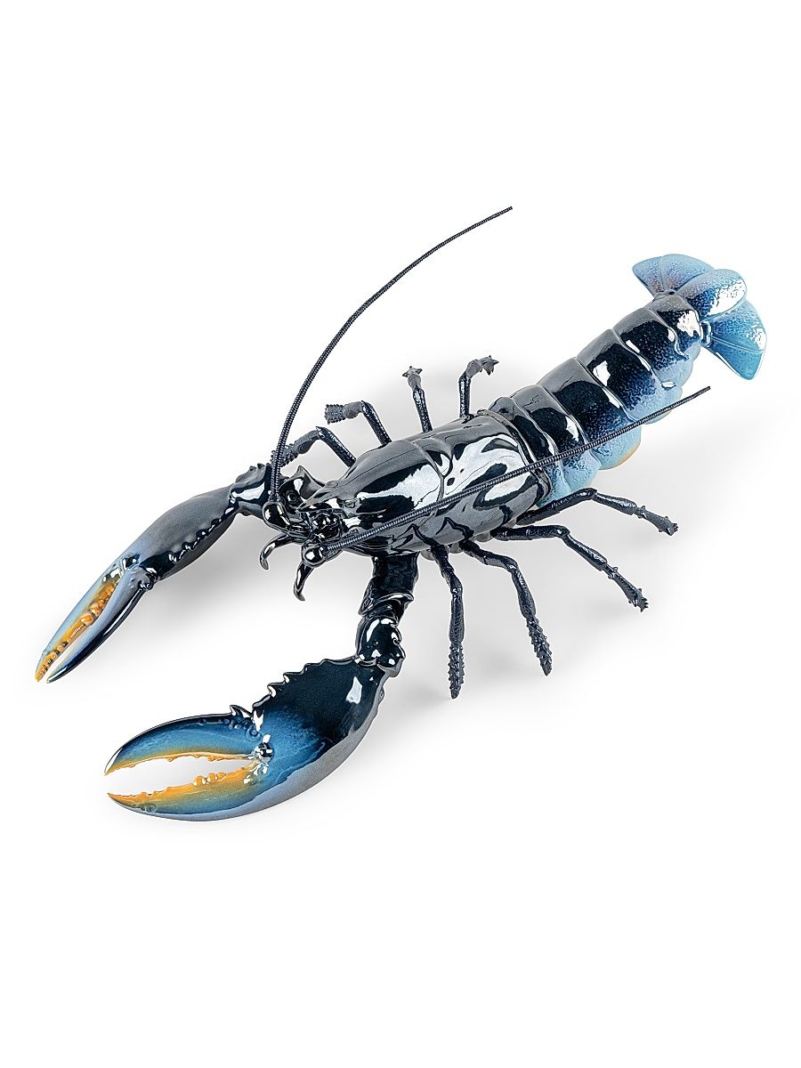 Lobster Porcelain Figurine - Blue