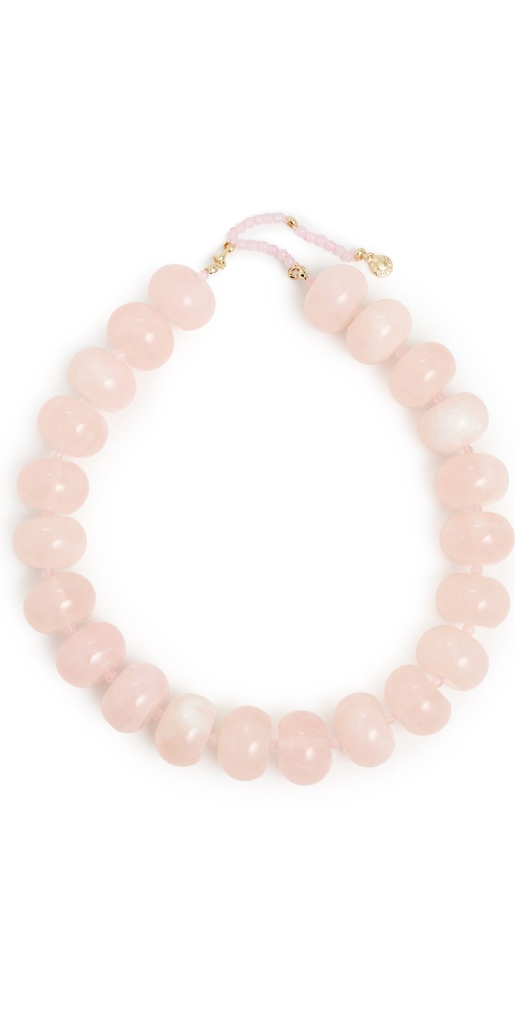 BaubleBar Joan Semi Precious Necklace Pink One Size