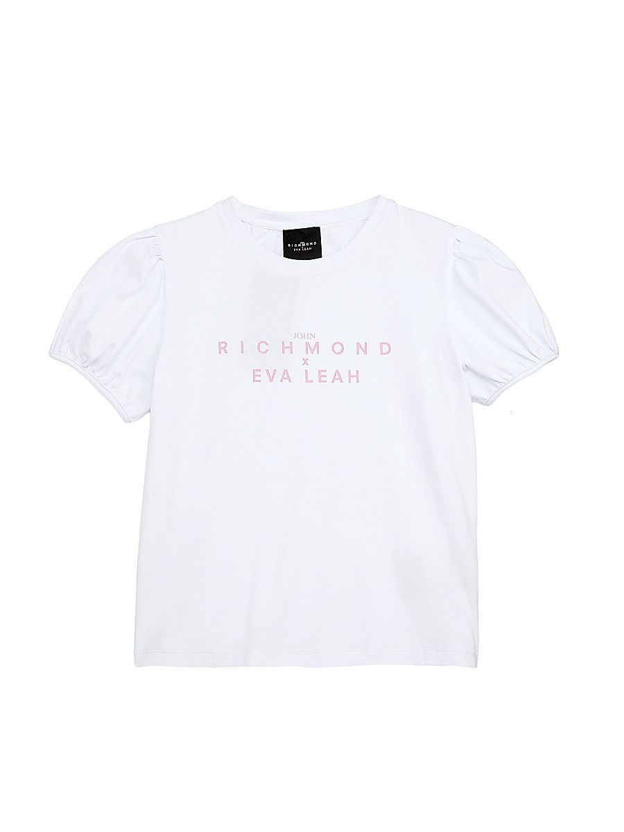 Little Girl's & Girl's Puff-Sleeve T-Shirt - White - Size 12