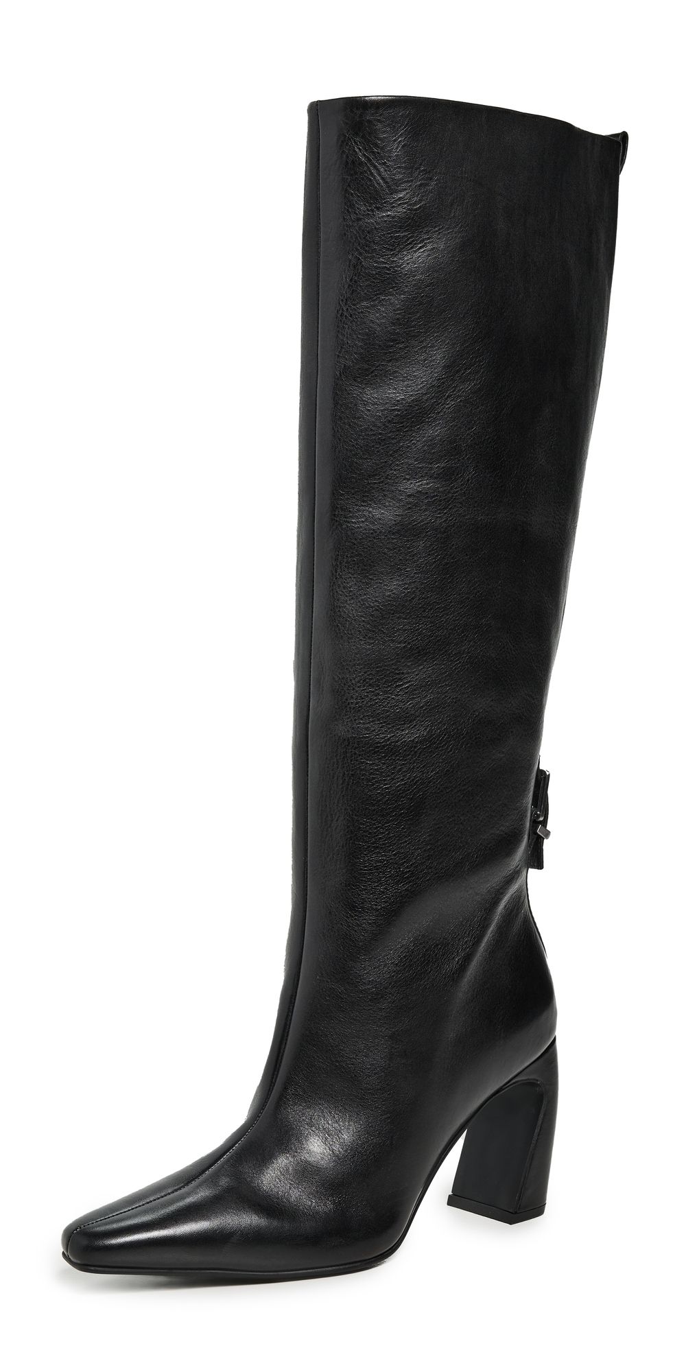 Free People Date Night Tall Boots Black Leather 8.5