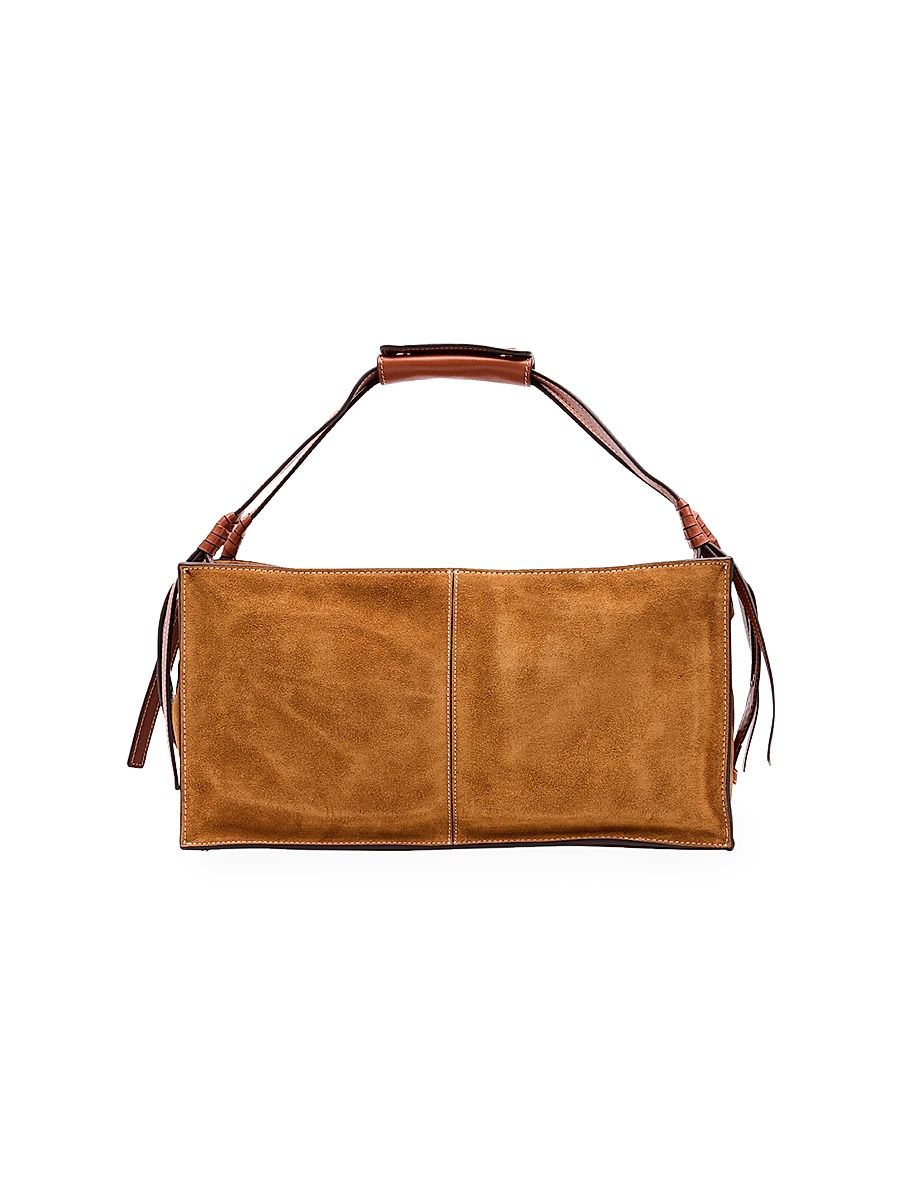 Women's Harold Suede Top Handle Bag - Tan