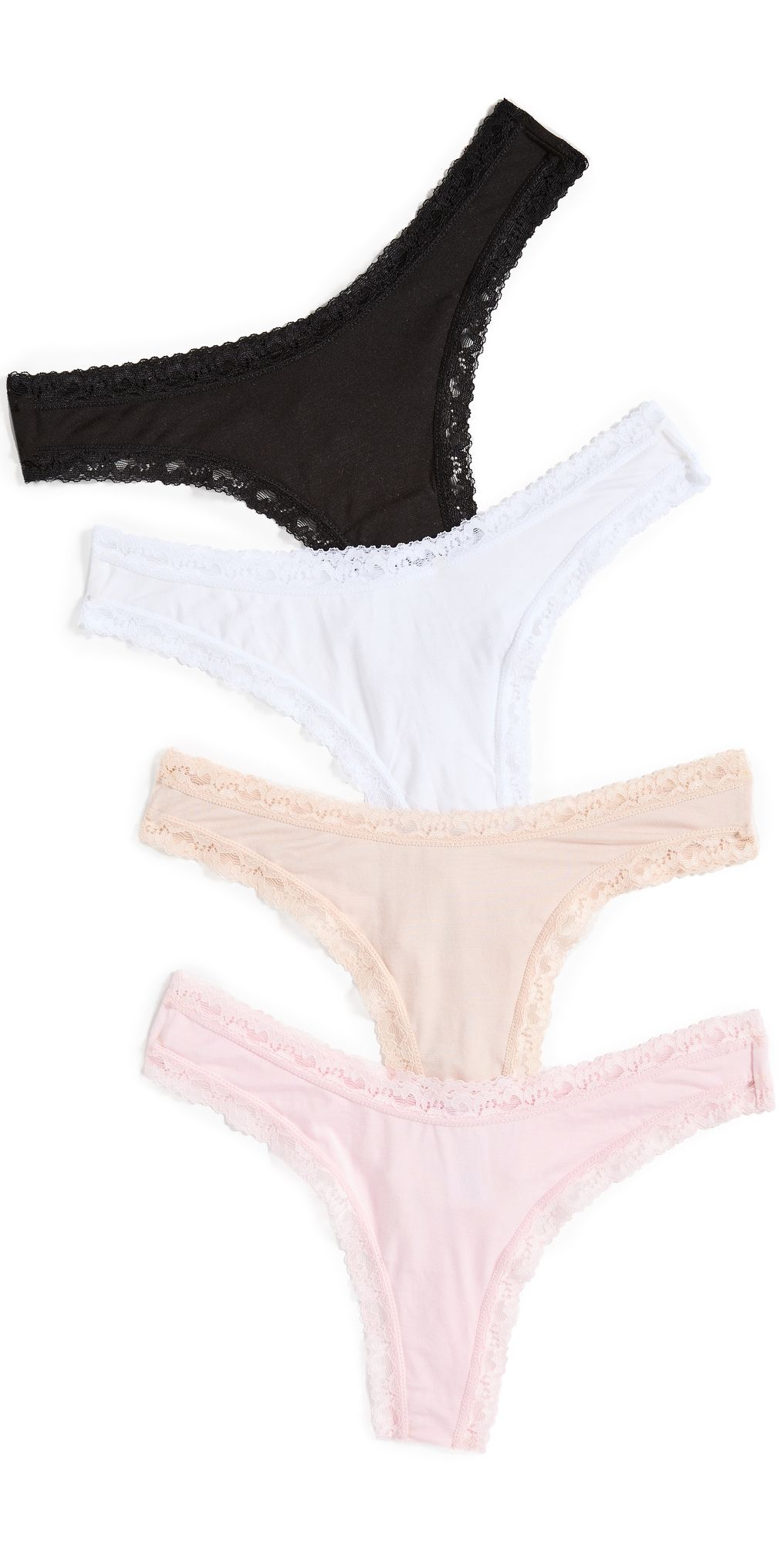 Stripe & Stare Basics Thong 4 Pack Box Multi 2X