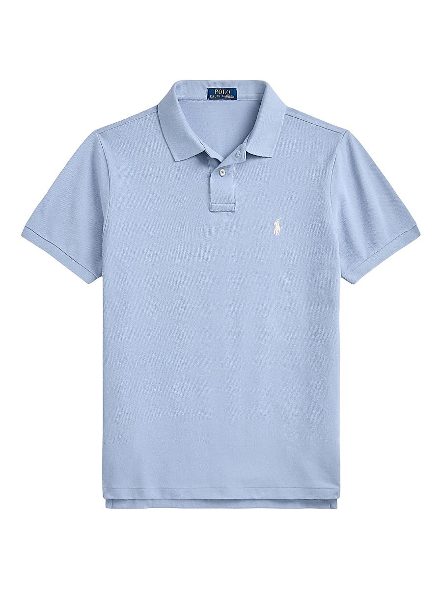 Men's Basic Mesh Polo Shirt - Vessel Blue - Size XXL