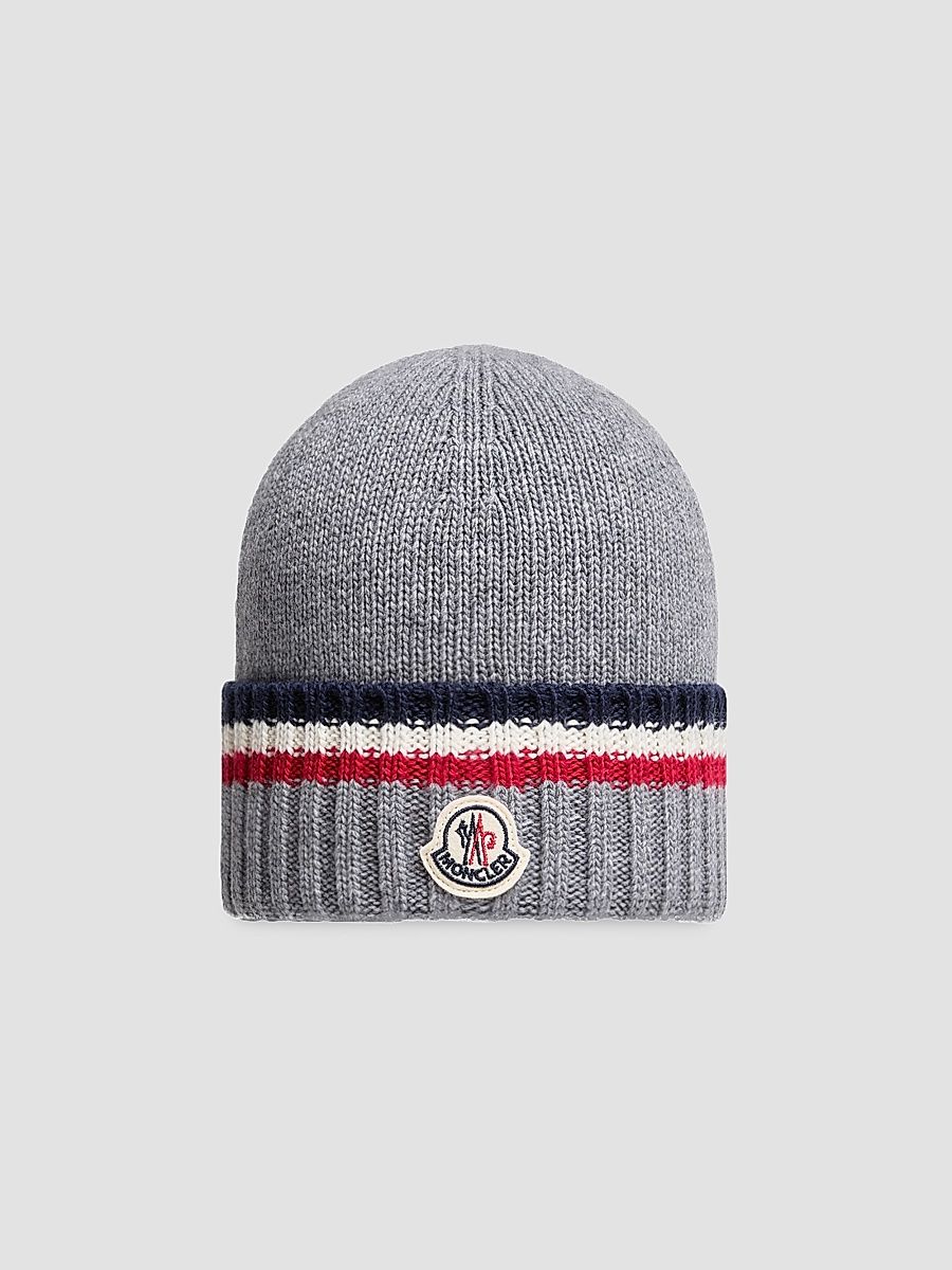 Little Boy's & Boy's Beanie Hat in Wool and Cashmere - Gray - Size 8