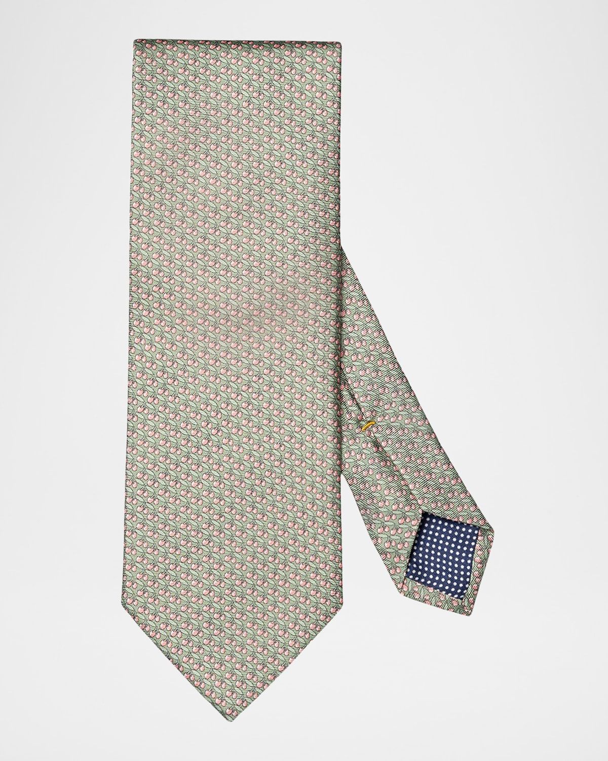 Men & apos;s Micro-Cherry Silk Tie