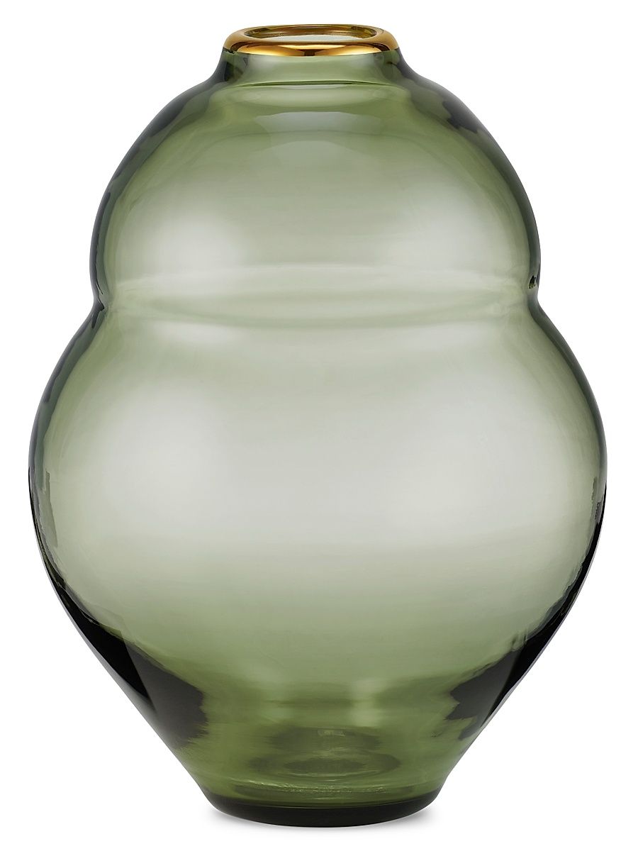 Introduction Sancia Gourd Glass Vase - Fern
