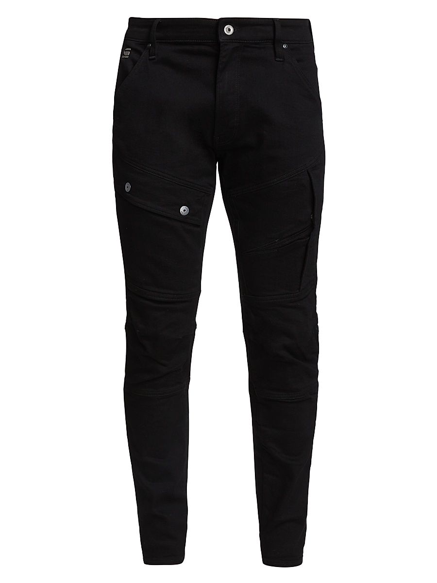 Men's AirBlaze 3D Skinny Jeans - Pitch Black - Size 40