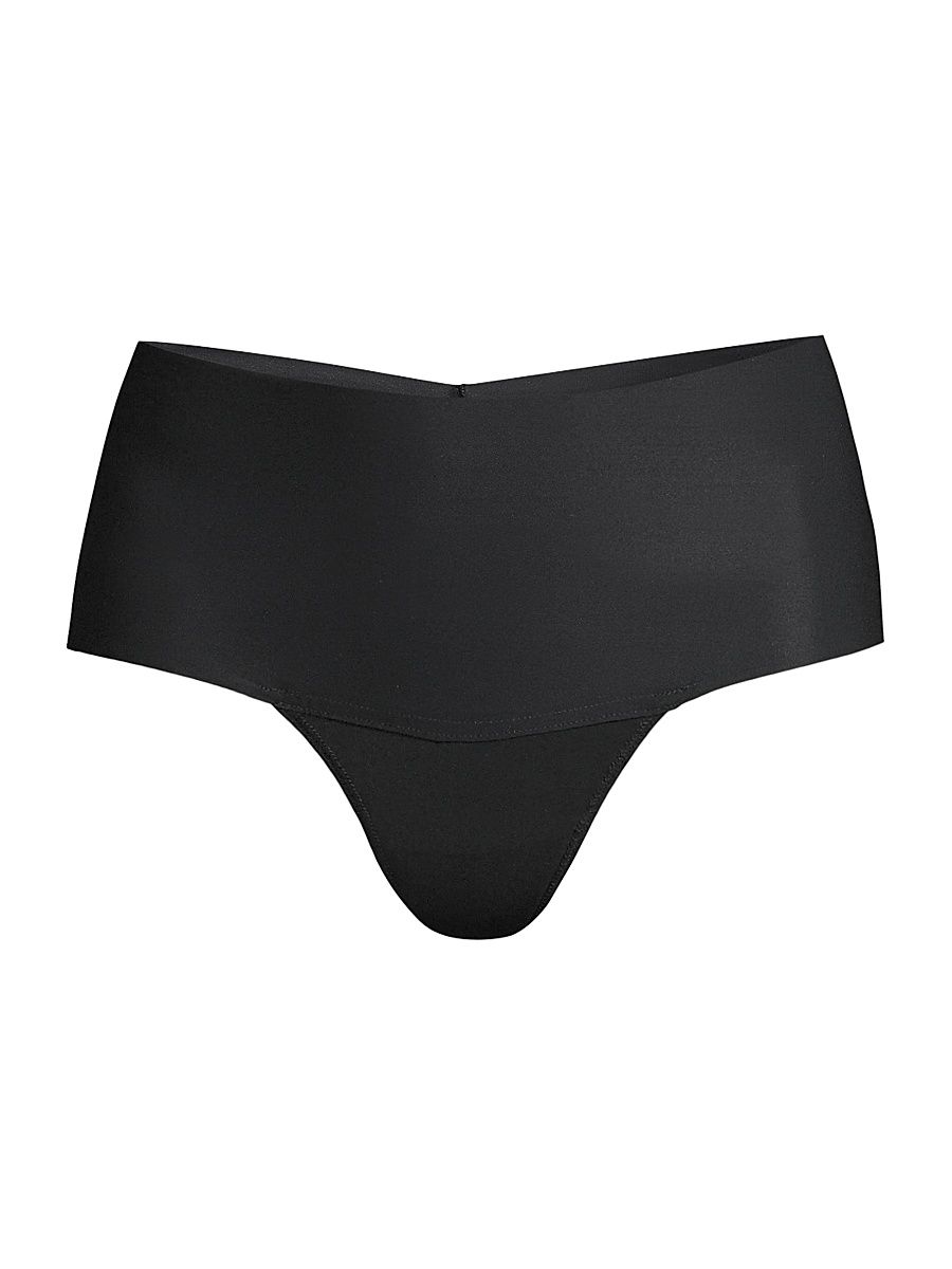 Women's High-Rise Thong - Black - Size Small