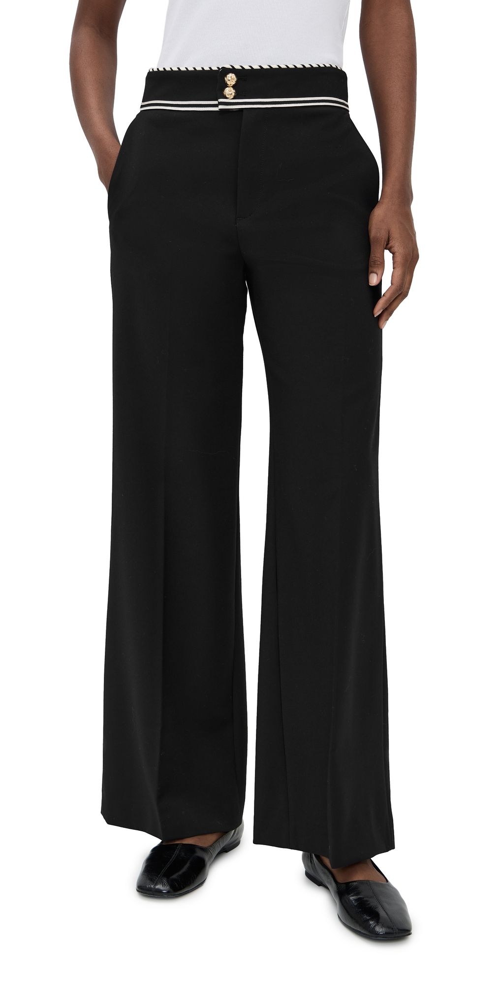 FRAME The Prim Trousers Black 0
