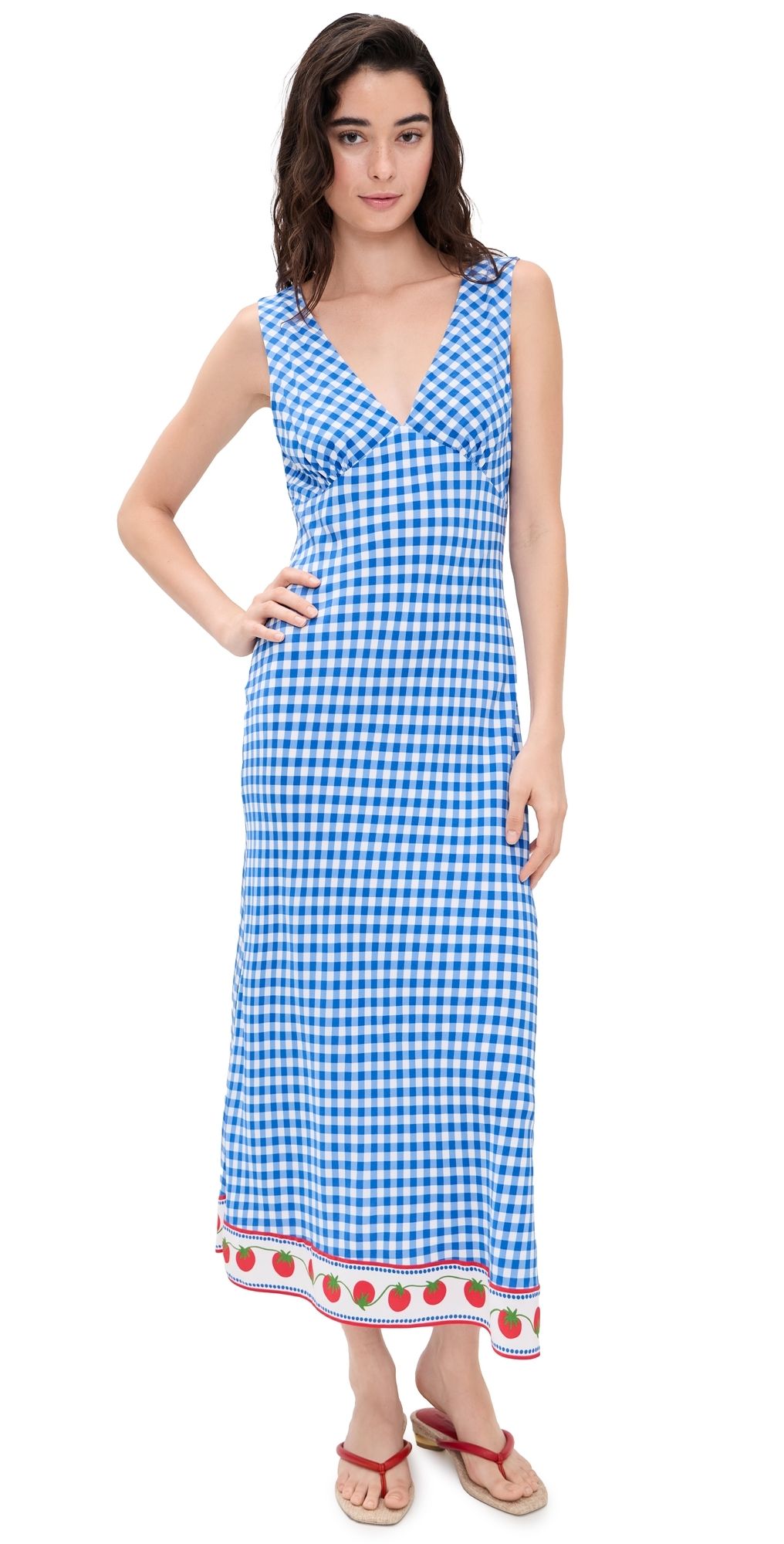 RAILS RAILS x Giadzy Serafina Dress Gingham Tomatoes L