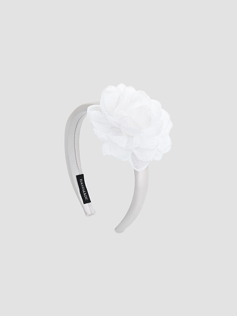 Mimi Tutu Girl's Girl's Flower Headband - White