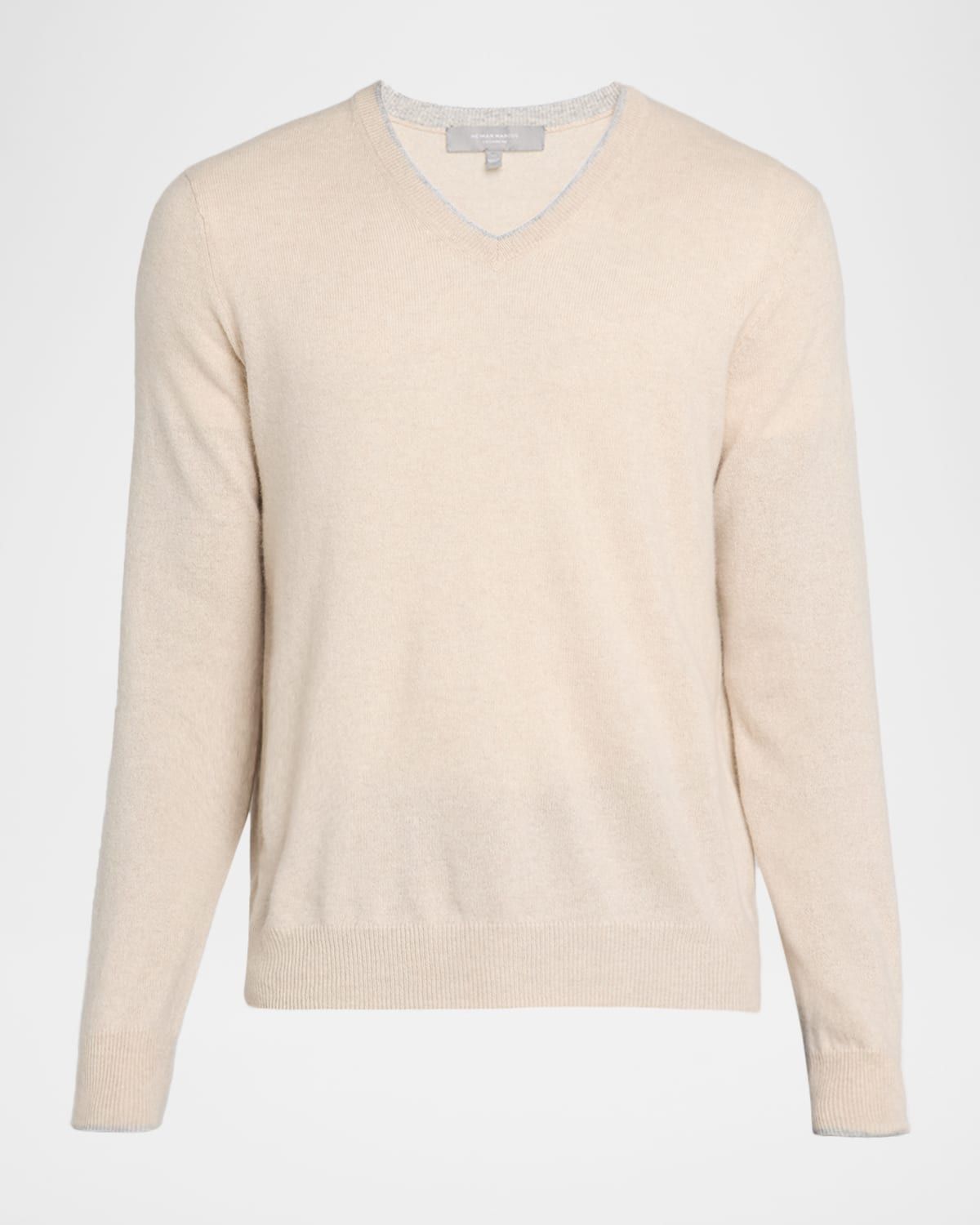 Men & apos;s Tipped Cashmere Knit V-Neck Sweater