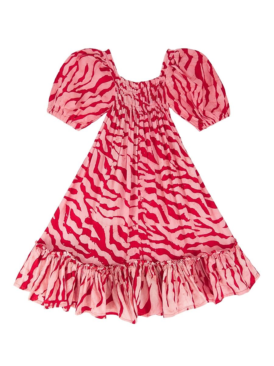 Baby Girl's, Little Girl's & Girl's Nike Printed Smocked Dress - Red - Size 12 Months