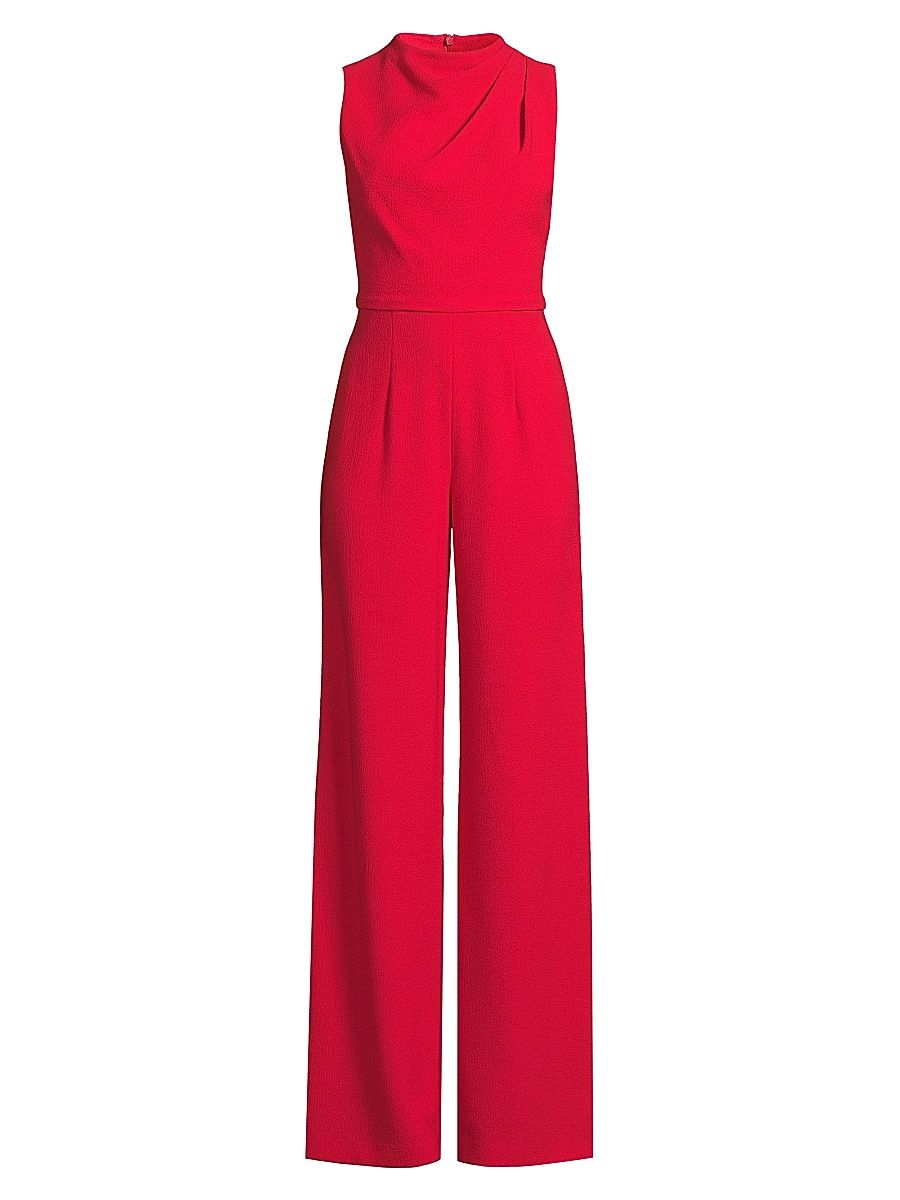 Women's Corinne Sleeveless Flared-Leg Jumpsuit - Wildfire - Size 14