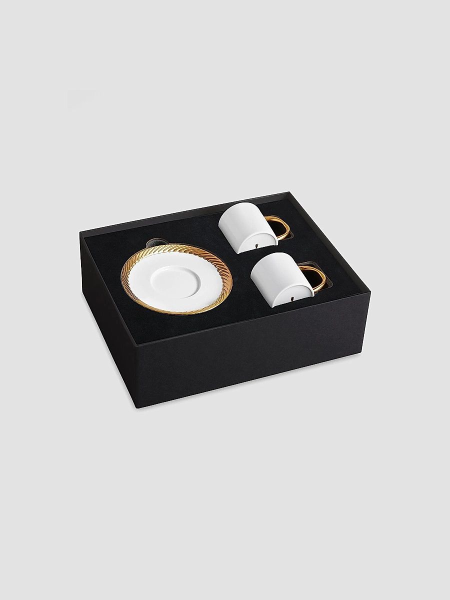 Corde Espresso Cup & Saucer Set - White Gold