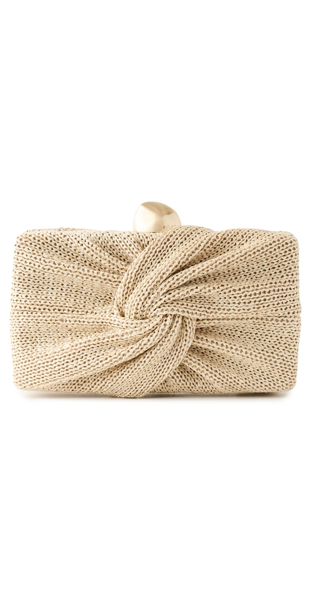 Cult Gaia Lisse Clutch Natural One Size
